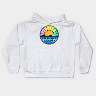 Charlevoix Michigan Lake Kids Hoodie